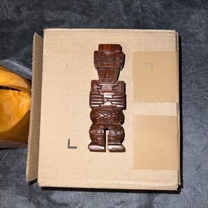 Hand Carved Mayan Mahogany Indigenous Figure
